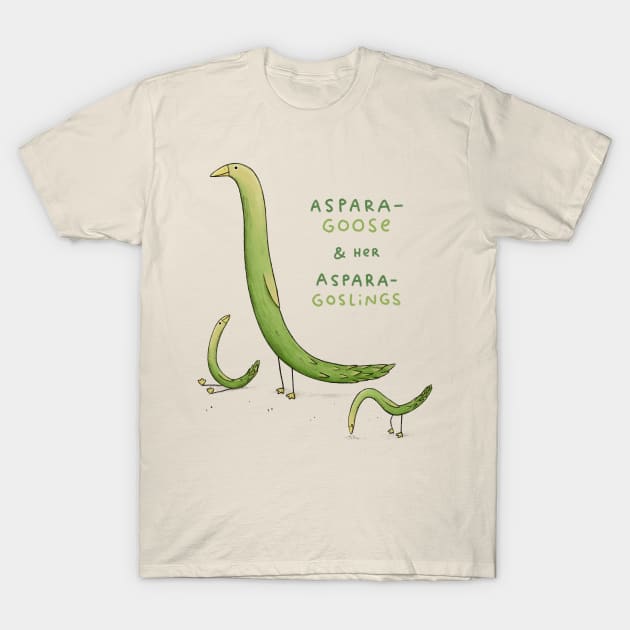 Asparagoose & Her Asparagoslings T-Shirt by Sophie Corrigan